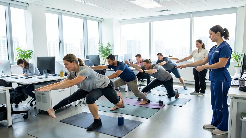 Ginástica laboral: benefícios, como implantar e o que a NR-17 e a NR-01 pedem